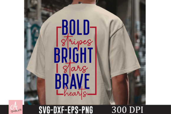 Bold Stripes, Bright Stars, Brave Hearts: A Versatile SVG Design for Creative Projects