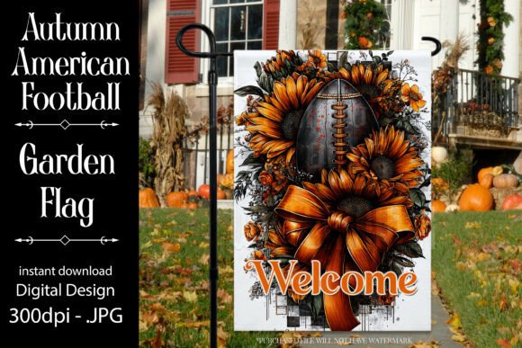 Football Welcome Garden Flag F1: A Stylish Addition to Your Outdoor Space