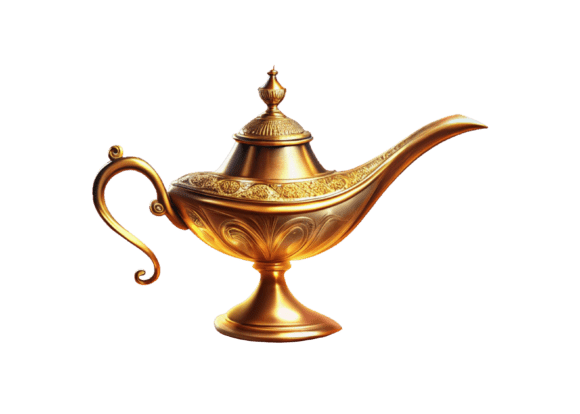 Free Aladdin Lamp and Hand Isolated PNG Files for Commercial Use