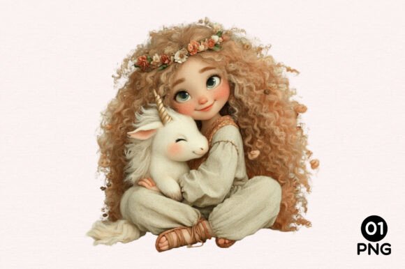 Free Girl Unicorn PNG Clipart: A Versatile Resource for Creative Projects