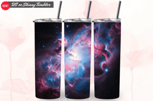 Galaxy Tumbler Wraps 20oz Skinny Tumbler: A Versatile Design for Custom Drinkware