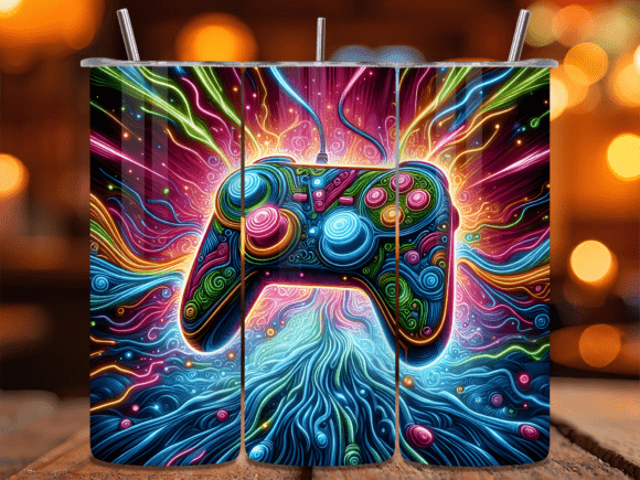 Game Controller Art Tumbler Wrap: A Creative Fusion of Gaming and Personalized Drinkware