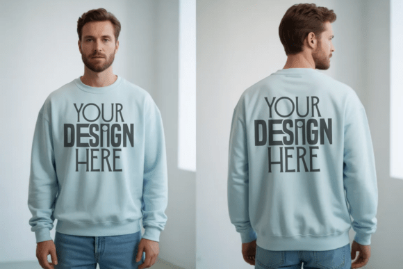 Gildan 18000 Carolina Blue Sweatshirt Fr