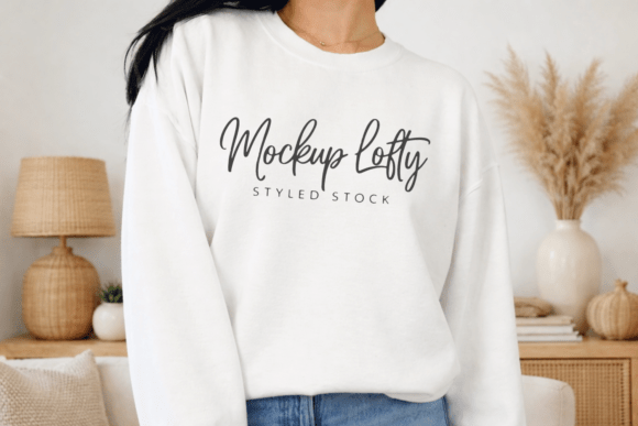 Gildan 18000 White Sleeve Mockup: A Versatile Tool for Designers and Creators