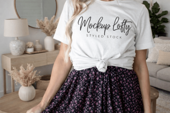 Heather Dust 3001 T-shirt Mockup