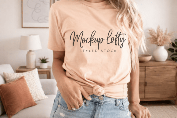 Heather Sand Dune 3001 T-shirt Mockup: A Professional Design Tool for Modern Creators