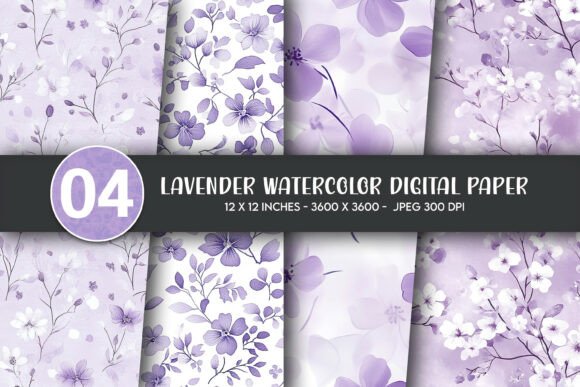 Lavender Watercolor Digital Paper: A Versatile Asset for Modern Creatives and Businesses
