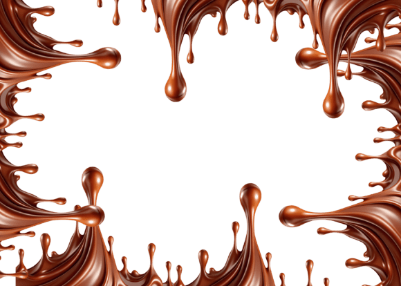 Melted Chocolate Clipart PNG Design