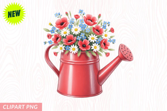 Mother's Day Flowers Clipart PNG Design