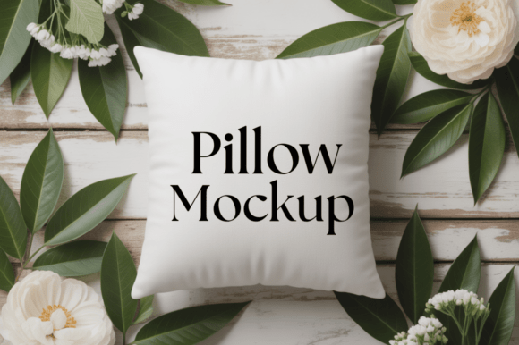 Outdoor Spring Flower Pillow Mockup: A Versatile Tool for Creative Presentations