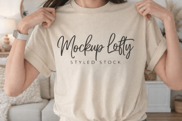 Sand Bella Canvas 3001 T-shirt Mockup: A Versatile Tool for Designers and Brands