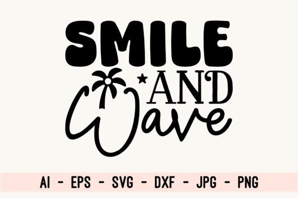 Smile and Wave SVG Design for Creative Projects and Practical Applications