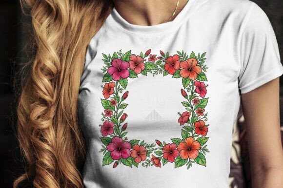 Vibrant Petal Wreath Design