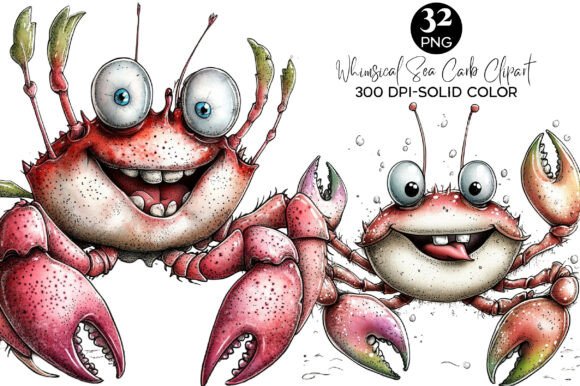Whimsical Summer Sea Carb Clipart PNG: A Creative Resource for Sublimation and More